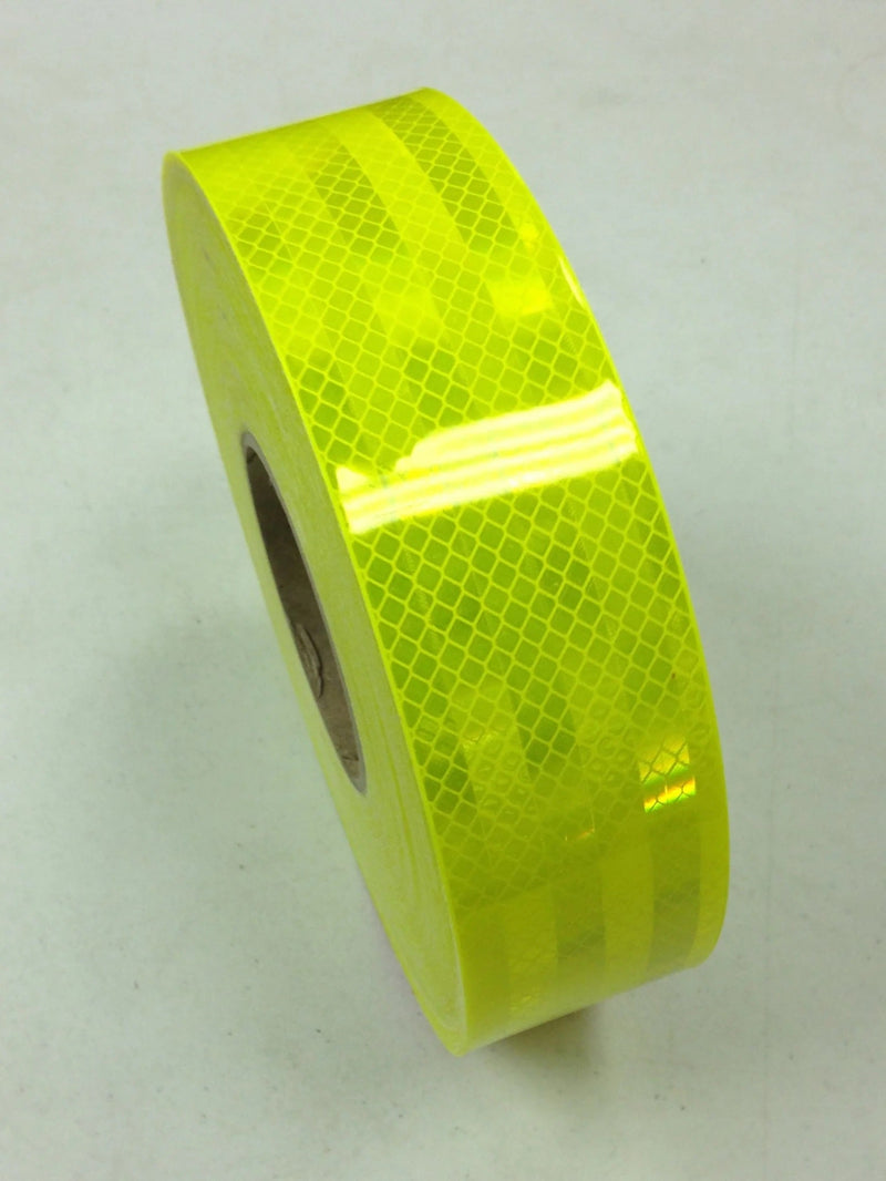Светлоотразителна рефлекторна самозалепваща се лента фолио с висока фотометрична мощност 45,7 m x 5,5 cm жълта - Avtozona