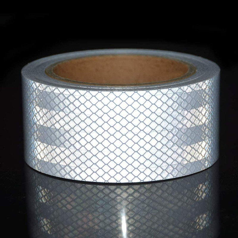 Светлоотразителна рефлекторна самозалепваща се лента фолио с висока фотометрична мощност 5 m x 5 cm бяло - Avtozona