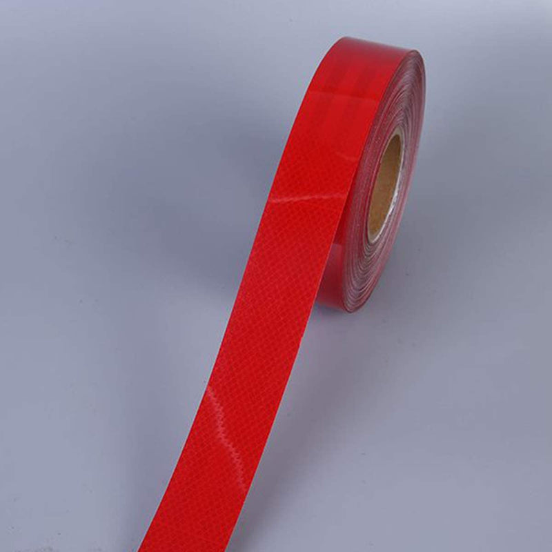 Светлоотразителна рефлекторна самозалепваща се лента фолио с висока фотометрична мощност 5 m x 5 cm червена - Avtozona
