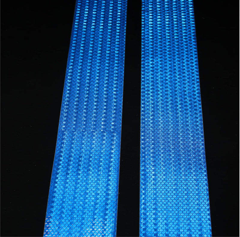 Светлоотразителна рефлекторна самозалепваща се лента фолио с висока фотометрична мощност 5 m x 5 cm синя - Avtozona