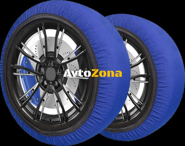 Текстилни вериги за сняг Streetech - син цвят размер L 2бр. Avtozona