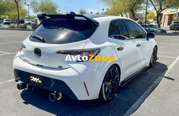 Toyota Corolla hatchback (2018+) - Спойлер антикрило черен гланц - Avtozona