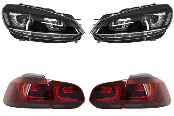 Тунинг Фарове и Стопове за VW Golf 6 VI (2008-2013) с LED DRL - Avtozona