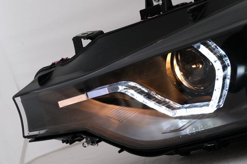 Тунинг LED Angel Eyes Фарове за BMW 3 Series F30 F31 LCI Sedan Touring (2015-2019) - Avtozona