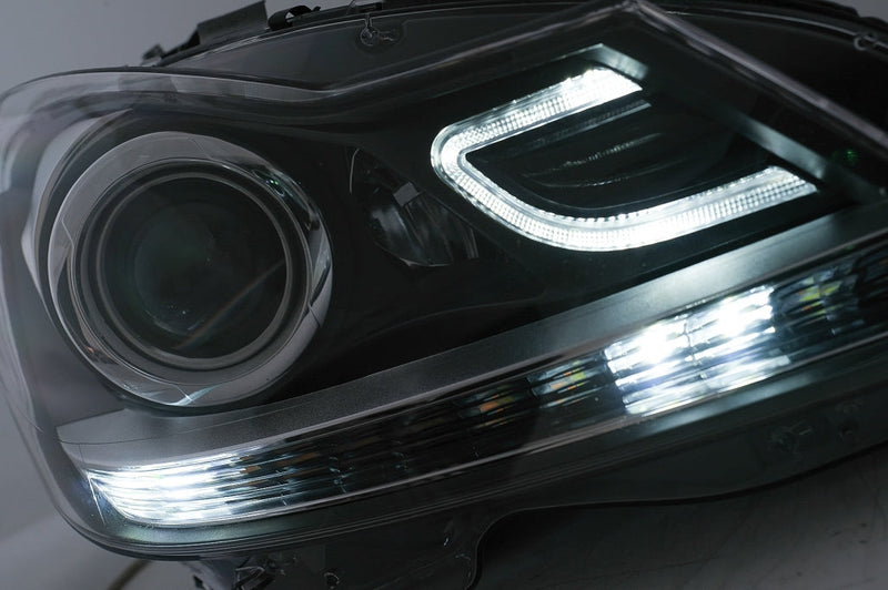 Тунинг LED DRL Фарове за Mercedes C-Class W204 S204 (2011-2014) - Avtozona