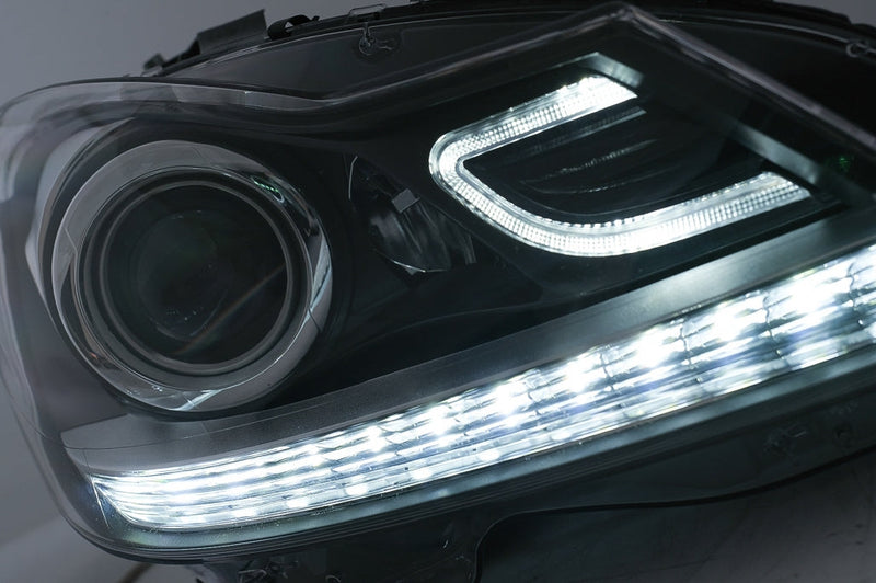 Тунинг LED DRL Фарове за Mercedes C-Class W204 S204 (2011-2014) - Avtozona