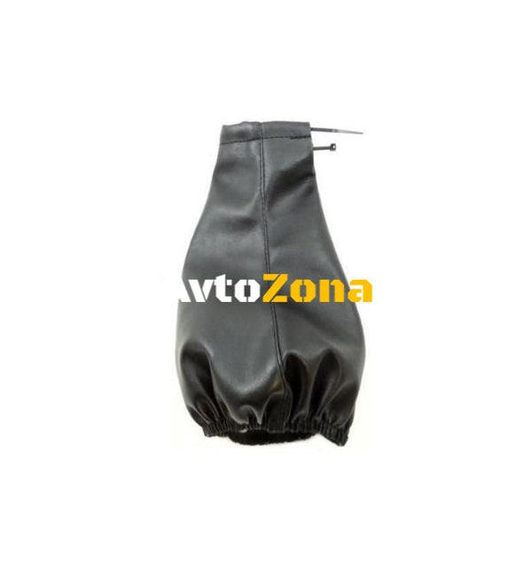 Универсален маншон калъф за скоростен лост от висококачествена еко кожа черен - Avtozona