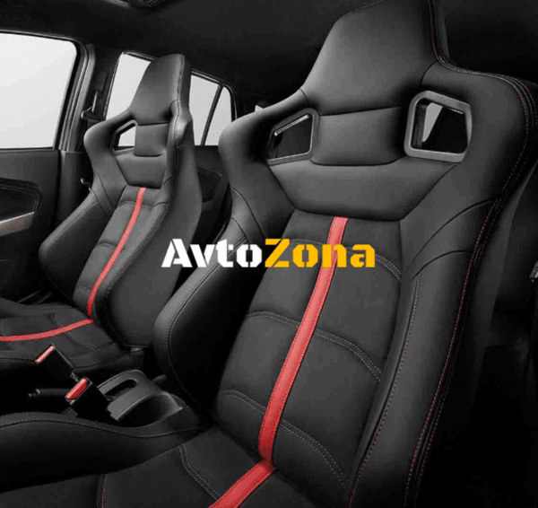 Универсални спортни седалки за автомобил с червено - Avtozona
