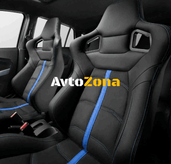 Универсални спортни седалки за автомобил със синьо - Avtozona
