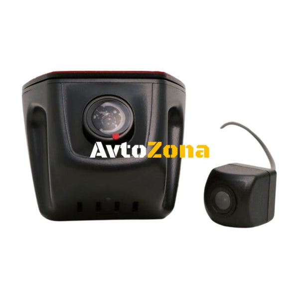 Видеорегистратор DVR 1080 FULL HD за скрит монтаж зад огледалото с 2 камери запис - USB Avtozona