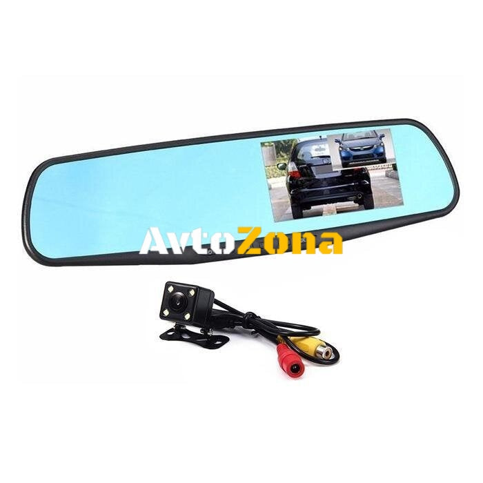 Видеорегистратор в огледало с камера за задно виждане - Avtozona