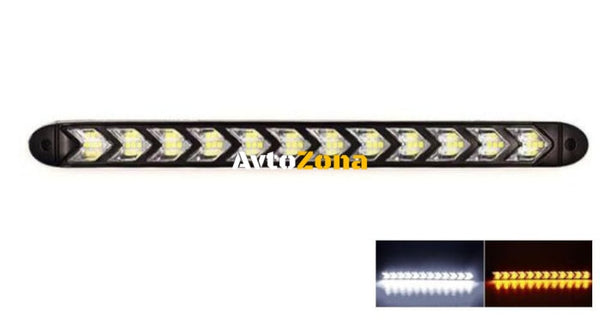 Универсални дневни светлини с функция бягащ мигач ’Arrow’ - 20см / 6 стрелки - Avtozona