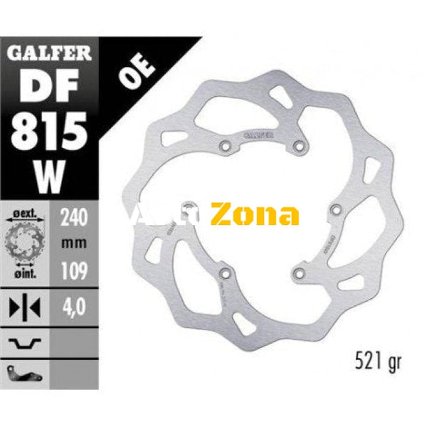 Заден спирачен диск Galfer WAVE FIXED 240x4mm DF815W - Avtozona