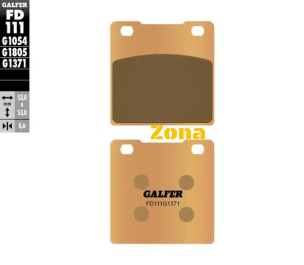 Задни мото накладки Galfer SINTERED COMPOUND FD111G1371 - Avtozona