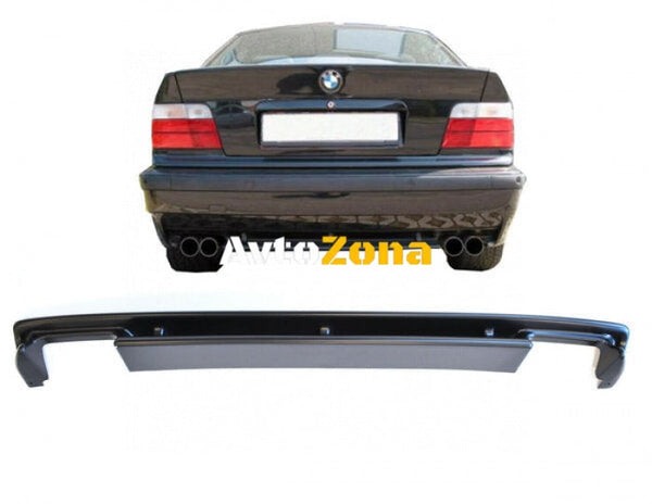 Добавка за задна броня за BMW E36 (1991-1999) - стандартна броня - Двоен - Avtozona