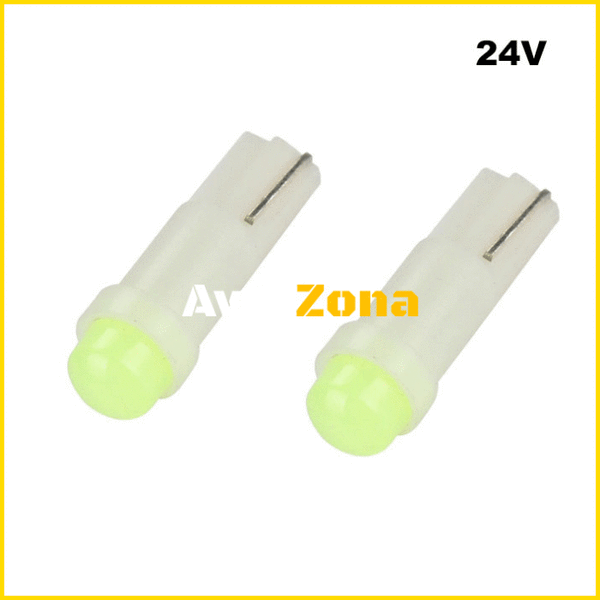 Диодни крушки за табло 24V - 2бр/кт - Бял цвят - Avtozona