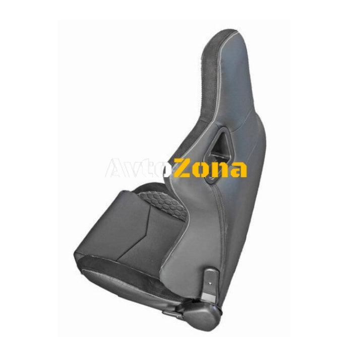 Комплект 2 спортни седалки - черни - Avtozona