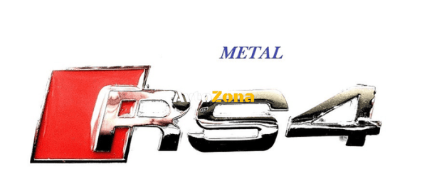 Емблема - метал - /RS 4 - залепваща - Avtozona