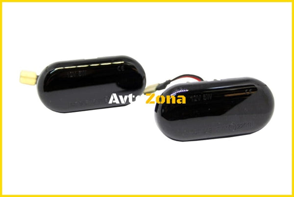 Диодни мигачи за калник за Opel Vivaro (2001 + ) - опушени с бягащ мигач - Avtozona