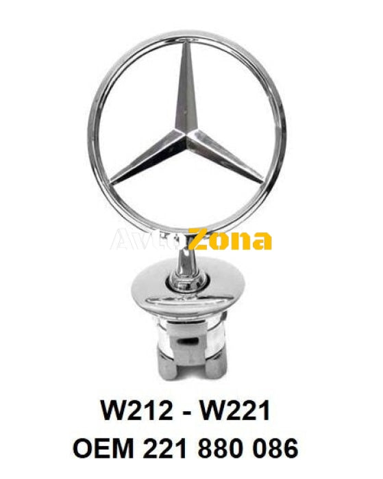 Емблема - метал - мерник W212/W221 -7575 - Avtozona