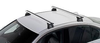 Напречни греди CRUZ Airo FIX за Ford Puma (2019+) с плътно вградени надлъжни греди – сиви, алуминиеви, аеродинамични