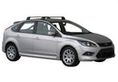 апречни греди YAKIMA Flush за Ford Focus (2008–2010) с 5 врати, хечбек – сиви, алуминиеви, аеродинамични