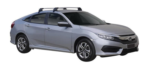 Напречни греди YAKIMA Flush за Honda Civic Хечбек с 5 врати (2017+) – сиви, супер аеродинамични