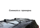 Напречни греди NORDRIVE Silenzio CX NK400RB1009 за HONDA FR-V (2004–2010) с надлъжни греди – черни алуминиеви