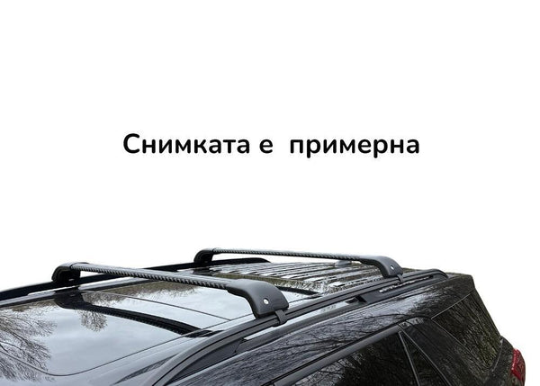 Напречни греди NORDRIVE Silenzio CX NK400RB1009 за HONDA FR-V (2004–2010) с надлъжни греди – черни алуминиеви