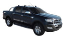 Напречни греди YAKIMA Flush за Ford Ranger Raptor Double Cab (2012–2021) – сиви, алуминиеви, супер аеродинамични