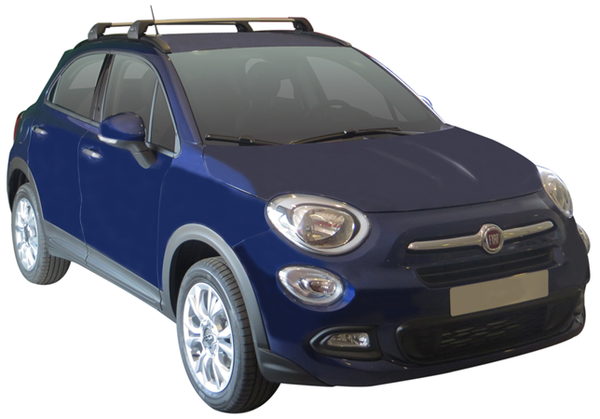 Напречни греди YAKIMA Flush Black за Fiat 500X с вградени надлъжни греди – черни
