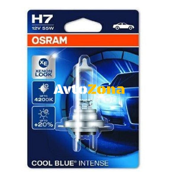 1 Брой Халогенна крушка за фар Osram H4 Cool Blue Intense up to 20% 12V 55W - Avtozona