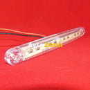 1 брой ЛЕД LED Бял Диоден Маркер Габарит Токос със 12 светодиода за камион ремарке бус ван каравана платформа 12V - Avtozona