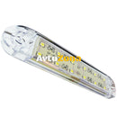 1 брой ЛЕД LED Бял Диоден Маркер Габарит Токос със 12 светодиода за камион ремарке бус ван каравана платформа 12 - 24V - Avtozona