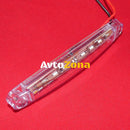 1 брой ЛЕД LED Бял Диоден Маркер Габарит Токос със 9 светодиода за камион ремарке бус ван каравана платформа 12V - Avtozona