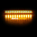 1 брой ЛЕД LED Оранжев Жълт Диоден Маркер Габарит Токос със 12 светодиода за камион ремарке бус ван каравана платформа 24V - Avtozona