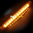1 брой ЛЕД LED Оранжев Жълт Диоден Маркер Габарит Токос със 12 светодиода за камион ремарке бус ван каравана платформа 24V - Avtozona
