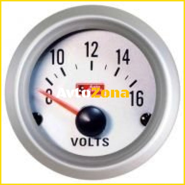 Измервателен уред за напрежението на акумулатора - Волтметър - VDO бял - Avtozona