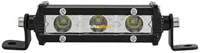 11 См Мощен LED бар с насочена Spot светлина 9W 3 LED 12V 24V За Мотор АТВ Джип 4х4 Offroad Камион - Avtozona
