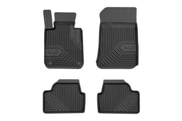 2.5D Гумени стелки Frogum №77 за BMW Серия 1 E81/E87 (2004–2011), 4 части, черни