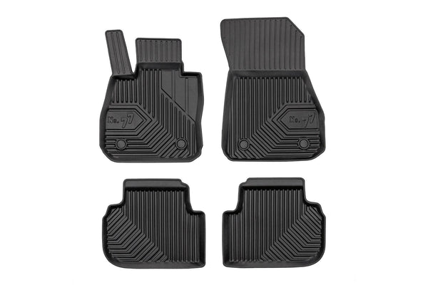 2.5D Гумени стелки Frogum №77 за BMW Серия 2 F44 Gran Coupe (2019+), 4 части, черни