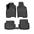 3D гумени стелки Stingray за Fiat Panda III (312/319) (2012-2024), 4 части, черни
