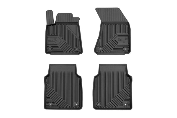 2.5D Гумени стелки Frogum №77 за Audi A8 D4 Long (2009–2017), 4 части, черни