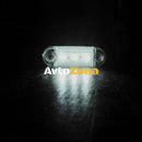 12V-24V - 3 LED преден маркер токос габарит - за бус платформа камион ремарке автобус - 65 мм х 10 мм - бял - Avtozona