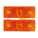 12V Диоден 4 LED ЛЕД Маркер габарит токос светлина за камиони бус ван ремарке каравана - 110 мм х 40 мм - оранжев - Avtozona