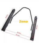 Спортни седалки за МПС – Черни с червен конец 2бр. в к-т - Avtozona