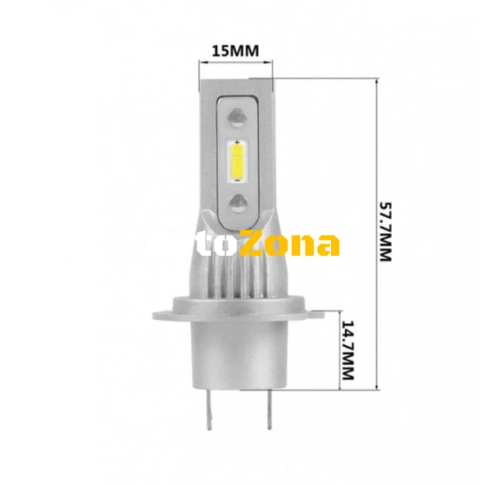 Диодни крушки H7 - 13w 1500lm 2 бр/к-т - Avtozona