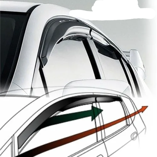 Ветробрани Sunplex за Nissan Qashgai 2007-2014 -4 бр. к-т. - Avtozona