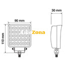 16W 1380lm LED ЛЕД Диоден Фар Работна Лампа Прожектор Задна Светлина - Avtozona