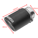 Кръгъл накрайник за ауспух Sparco, карбон